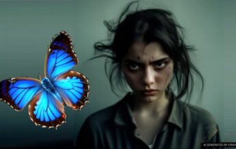 psychologyzine.com - craiyon.com - Lepidopterophobia, metamorphosis, fear of butterflies, phobia